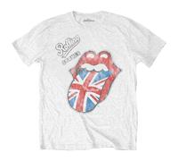 The Rolling Stones Vintage British Tongue T-Shirt in White | Size: XL The Rolling Stones White XL