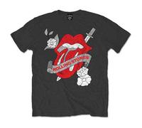 The Rolling Stones Vintage Tattoo T Shirt XL Charcoal
