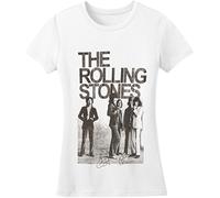 The Rolling Stones Women's EST 1962 Group Short Sleeve T-Shirt, White, Size 10 (Manufacturer Size:Medium)