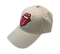 The Rolling Stones Women's Logo Baseball Cap in Light Sand The Rolling Stones Light Sand One Size