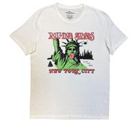 The Rolling Stones York City 1972 T Shirt, White, Medium