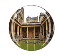 The Roman Baths UK Fridge Magnet Crystal Tourist Souvenir Gift Collection Refrigerator Magnetic Sticker