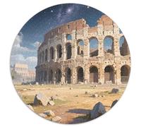 The Roman Colosseum Puzzle for Adults 1000 Piece Landmark Building Fun Game High Difficulty with Letters on Back Home Decoration Beautiful 1000pcs (67.5x67.5cm)