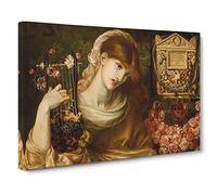 The Roman Window By Dante Gabriel Rossetti Classic Painting Canvas Wall Art Print Ready to Hang, Framed Picture for Living Room Bedroom Home Office Décor, 24x16 Inch (60x40 cm)