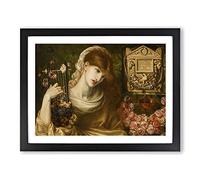 The Roman Window By Dante Gabriel Rossetti Classic Painting Framed Print | A4 Black Framed Wall Art | Ready to Hang | Classic Historical Picture | Living Room Bedroom Lounge Office