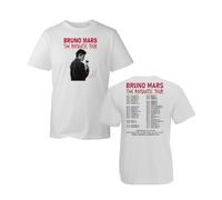 The Romantic 2026 T-Shirt, Bruno Vintage Tour Dates Shirt, Music Lovers Tee, Concert Lovers Gift(White, M)