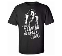 The Room Tommy Wiseau Tearing Me Apart Lisa Printed T-Shirt Mens Unisex Black Tees 3XL