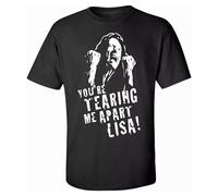 The Room Tommy Wiseau Tearing Me Apart Lisa T-Shirt Men Unisex Tee Black S Unisex 100% Cotton Short-Sleeve T-Shirts Black S
