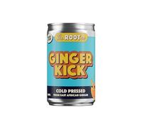 The Root Co Ginger Kick - 12 x 140ml Spicy East African Ginger Root Health Drink - Natural, Cold-Pressed & Cloudy