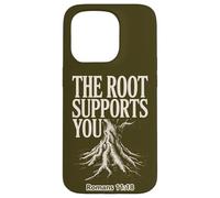 The Root Supports Your Romans 11:18 Case for iPhone 15 Pro