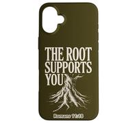 The Root Supports Your Romans 11:18 Case for iPhone 16 Plus