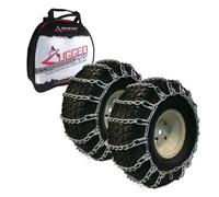 The ROP Shop | New Pair 2 Link TIRE Chains 24x12-12 for John Deere Lawn Mower Tractor Rider