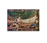 The Rose Bower, 1890 Poster by Edward Burne-Jones Canvas Art And Wall Art Picture Print Modern Family Bedroom Decors 08x12inch(20x30cm)