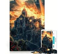 The Rose Cathedral 1000 Piece Jigsaw Puzzles for Teenagers Logic Sense Toy Peaceful Fun Smooth Edge Creative Gift (50x75cm)