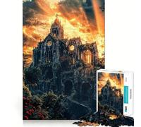 The Rose Cathedral 1000 Piece Jigsaws for Adults Puzzle Intellect Toy Relaxing Fun Quality Cut Fine Art Piece (38x26cm)
