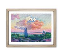 The Rose Cloud By Henri Edmond Cross Classic Painting Framed Print | A3 Oak Framed Wall Art | Ready to Hang | Classic Religious Picture | Living Room Bedroom Lounge Office