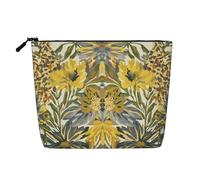 The Rose Fighter Leather Portable Cosmetic Bag Organiser Suitable Business Trip for Woman Man