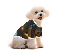 The Rose in The Fairy Tale World Dog T-Shirt Clothes Apparel Puppy Vest Pet and Elastic Tank Top Clothing, Dogs Cats Pullovers Cute Breathable Soft Medium