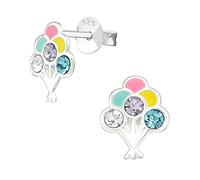 The Rose & Silver Company Women 925 Sterling Silver Balloon Stud Earrings