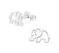 The Rose & Silver Company Women 925 Sterling Silver Elephant Stud Earrings