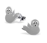 The Rose & Silver Company Women 925 Sterling Silver Seal Stud Earrings