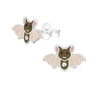 The Rose & Silver Company Women Girls 925 Sterling Silver Bat Stud Earrings