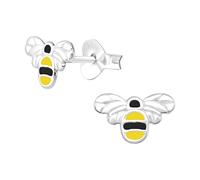 The Rose & Silver Company Women Girls 925 Sterling Silver Bumble Bee Stud Earrings