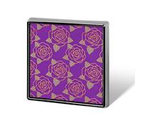 The Rose Square Metal Brooches 1 Inch Memorial Badges Exquisite Decorations Pins for Clothing