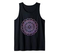 The Rose Window of The Notre Dame Cathedral, Gothic art Tank Top