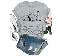 The Roses Funny Rose Apothecary T Shirt Women Cute Ew David Graphic Tees Shirt Moira Rose Short Sleeve TV Show Tops - - Medium