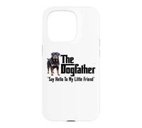The Rottweiler Dogfather Black Lettering Case for iPhone 15 Pro
