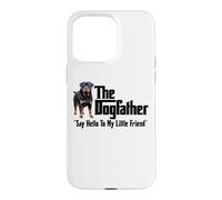 The Rottweiler Dogfather Black Lettering Case for iPhone 15 Pro Max