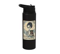 The Rottweiler Mom Tarot Card Stainless Steel Insulated Water Bottle