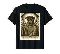 The Rottweiler Tarot Card Vintage Funny The Holy Rottweiler T-Shirt