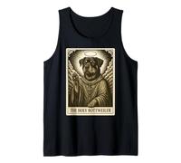 The Rottweiler Tarot Card Vintage Funny The Holy Rottweiler Tank Top