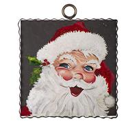 The Round Top Collection - Gallery Jolly Santa Sm - Wood & Metal