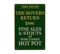 The Rovers Return Coronation Street Serving Fine Aluminum Signs Funny Tin Sign Metal Art Poster Gift Home Cafe Bar Wall Decor Room Door Accessories 8x12 Inch