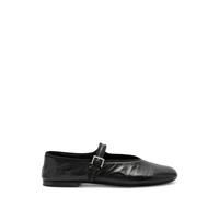 The Row Boheme Leather Mary Jane Flats - Black - 40 (IT40 / UK7)