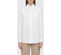 THE ROW Cotton Poplin Shirt with Classic Collar and Patch Pocket - Size: 4 - female