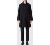 THE ROW Knee-Length Wool Blend Coat with Belt and Dropped Shoulders - Size: S - female