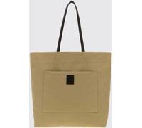 THE ROW Large Tori Tote Bag in Cotton Canvas with Double Leather Handles