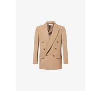 The Row Mens The Row Mazzy Double-Breasted Wool Jacket Army Beige 38