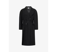 The Row Mens The Row Nivo Belted Wool Trench Coat Black 40