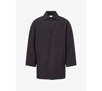 The Row Mens The Row Verna Mid-Length Cotton Coat Soft Cotton Po 42