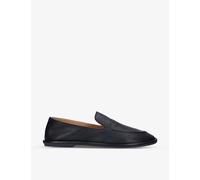 The Row Womens Black Canal Slip-on Leather Loafers Eur 41 / 8 Uk Women