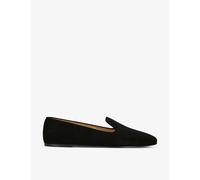 The Row Womens Black Tippi Slip-on Suede Loafers Eur 39 / 6 Uk Women