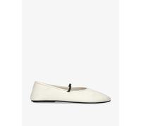 The Row Womens Bone Elastic-strap Leather Ballet Flats Eur 39 / 6 Uk Women