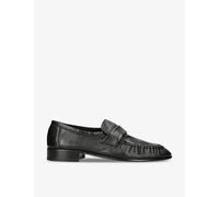 The Row Womens The Row Gathered Leather Loafers Black Eur 36.5 / 3.5 UK Women