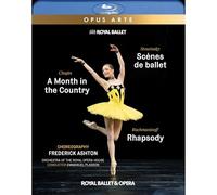 The Royal Ballet; Sarah Lamb; Vadim Muntagirov; Marianela Nunez; Matthew Ball; Francesca Hayward; Marcelino Sambe; Emmanuel Plasson - Scenes de ballet / A Month in the Country / Rhapsody [Blu-ray]