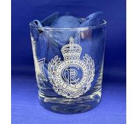 The Royal Engineers King's Crown Whisky Glass